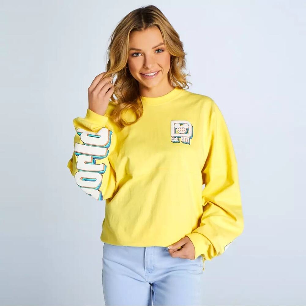 Walt Disney World Yellow Spirit Jersey Retro Style J34